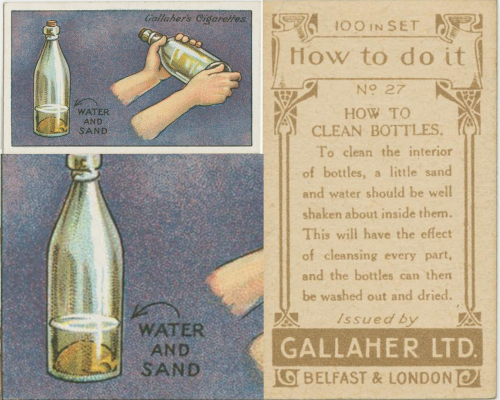 How to clean a glass bottle inside 